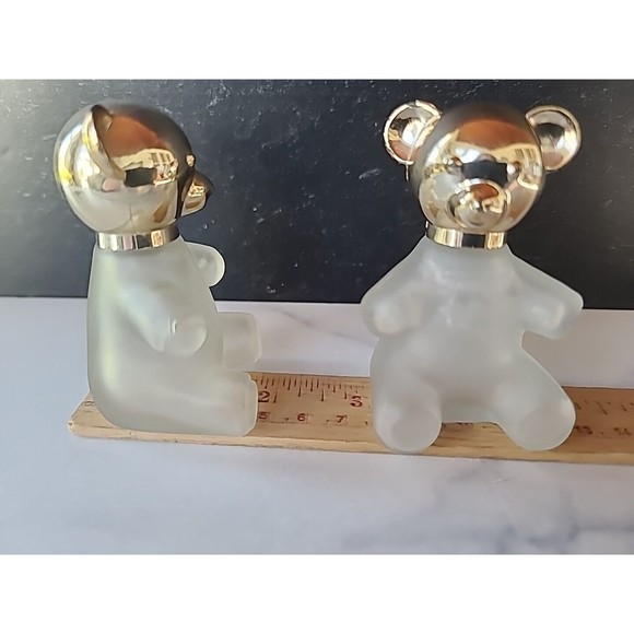 Vintage 1970s Avon Teddy Bear Decanters (2) EMPTY  Sweet Honesty Cologne - Picture 9 of 10
